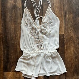 Forever21+ Boho Beaded Tank